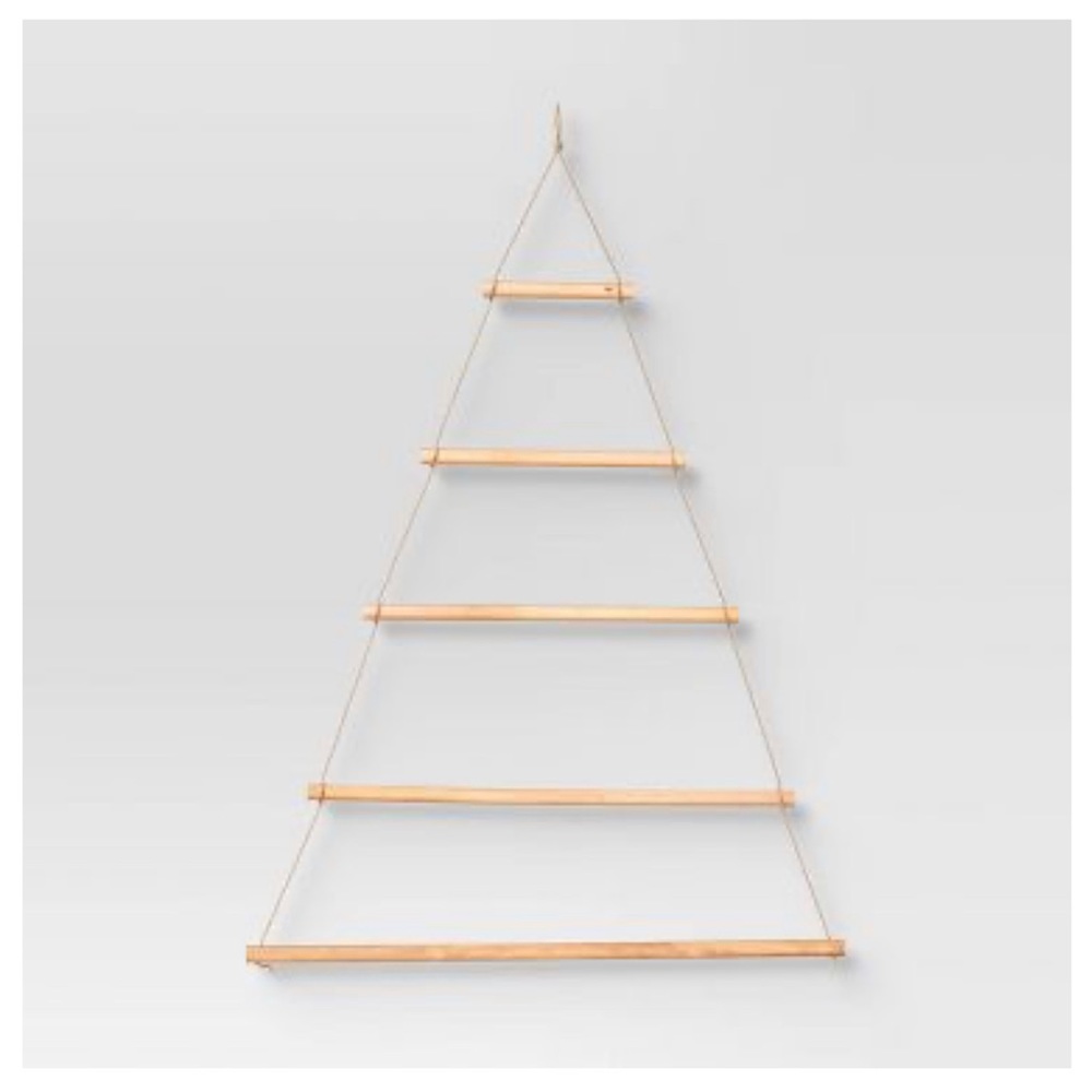 Christmas Tree Shaped Rope Wood Card Holder - Threshold™